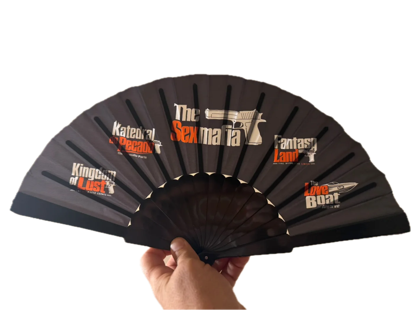 Leque oficial The Sex Mafia aberto